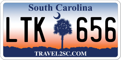 SC license plate LTK656