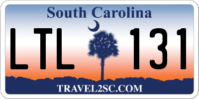 SC license plate LTL131