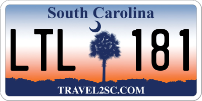 SC license plate LTL181