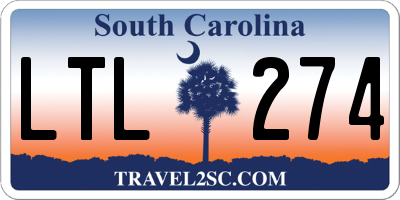 SC license plate LTL274