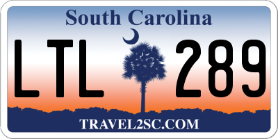 SC license plate LTL289