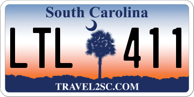 SC license plate LTL411