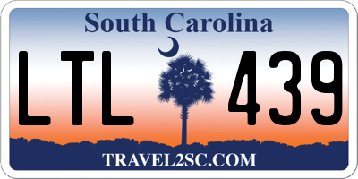SC license plate LTL439