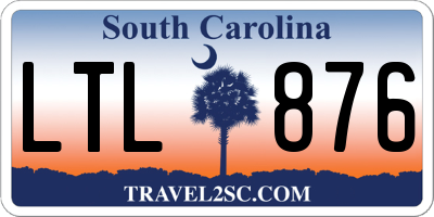 SC license plate LTL876