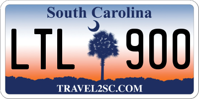 SC license plate LTL900