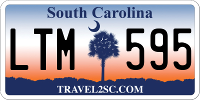 SC license plate LTM595
