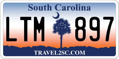 SC license plate LTM897
