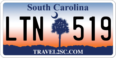 SC license plate LTN519