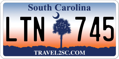 SC license plate LTN745