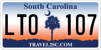 SC license plate LTO107