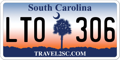 SC license plate LTO306