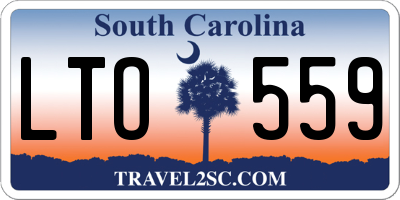 SC license plate LTO559
