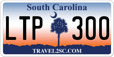 SC license plate LTP300
