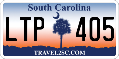 SC license plate LTP405