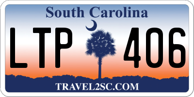 SC license plate LTP406