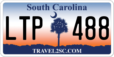 SC license plate LTP488