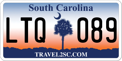 SC license plate LTQ089