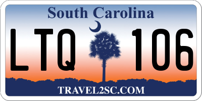 SC license plate LTQ106