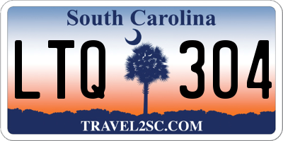 SC license plate LTQ304