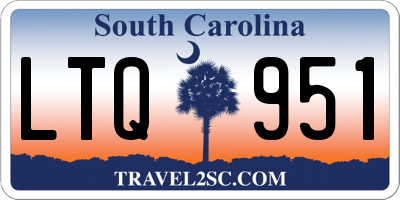 SC license plate LTQ951