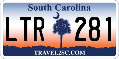 SC license plate LTR281