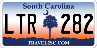SC license plate LTR282