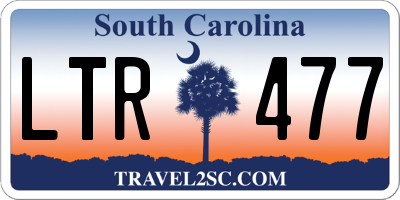 SC license plate LTR477