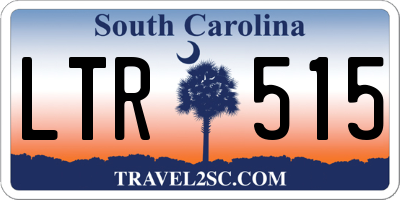 SC license plate LTR515
