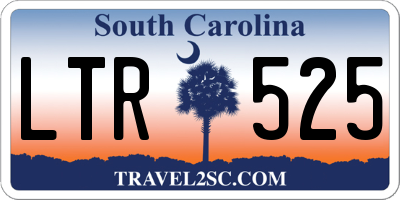 SC license plate LTR525