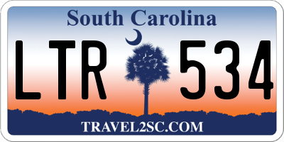 SC license plate LTR534