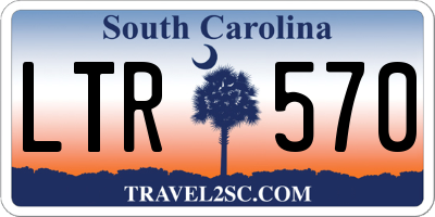 SC license plate LTR570
