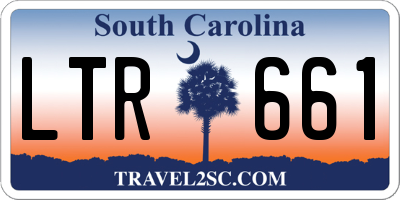 SC license plate LTR661