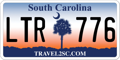 SC license plate LTR776