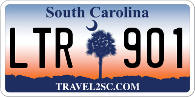 SC license plate LTR901