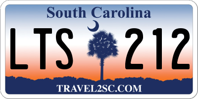 SC license plate LTS212