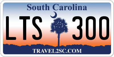 SC license plate LTS300