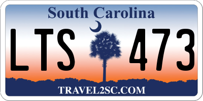 SC license plate LTS473