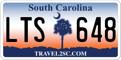 SC license plate LTS648