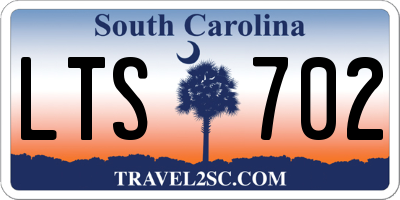 SC license plate LTS702