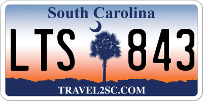 SC license plate LTS843
