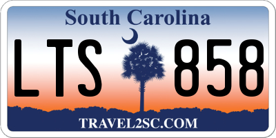 SC license plate LTS858