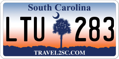 SC license plate LTU283