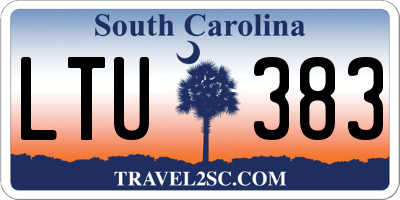 SC license plate LTU383