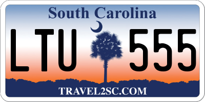 SC license plate LTU555