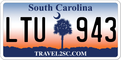SC license plate LTU943