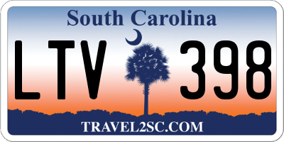 SC license plate LTV398