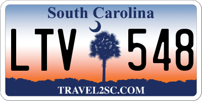 SC license plate LTV548