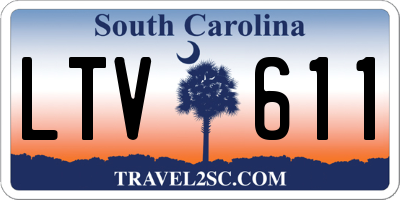 SC license plate LTV611