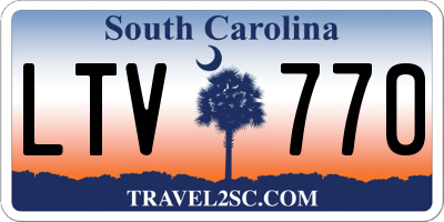 SC license plate LTV770