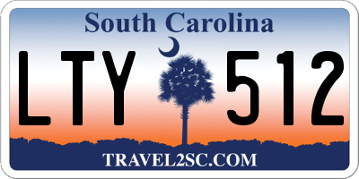 SC license plate LTY512